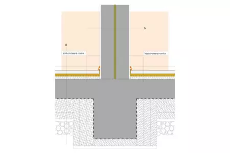 IOS23 Obvodová stena deliaca, alt. 3, kamenná vlna - thumbnail