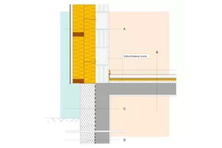 IST17 Strop, vykurovaný priestor alt. 1.2.4, sklená vlna/vata, cementový poter