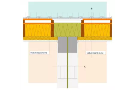 ISS19 Deliaca stena, styk so šikmou škridľovou strechou, alt.2