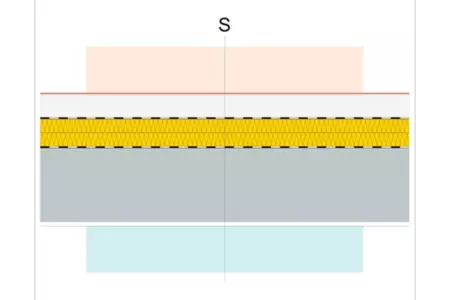 IST2 Strop, vykurovaný priestor, alt. 1.2, kamenná vlna, cementový poter