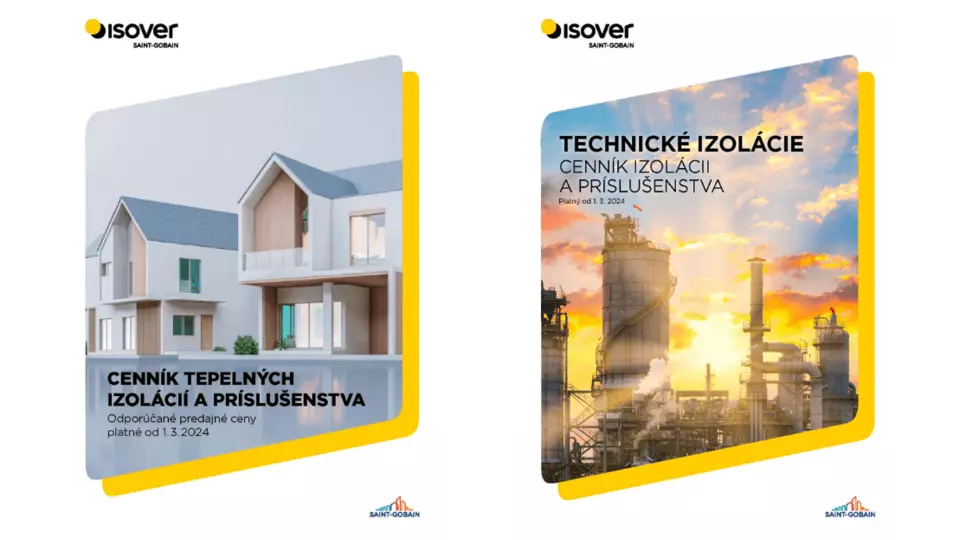 Nové cenníky Isover sú už k dispozícii Nové cenníky Isover sú už k dispozícii