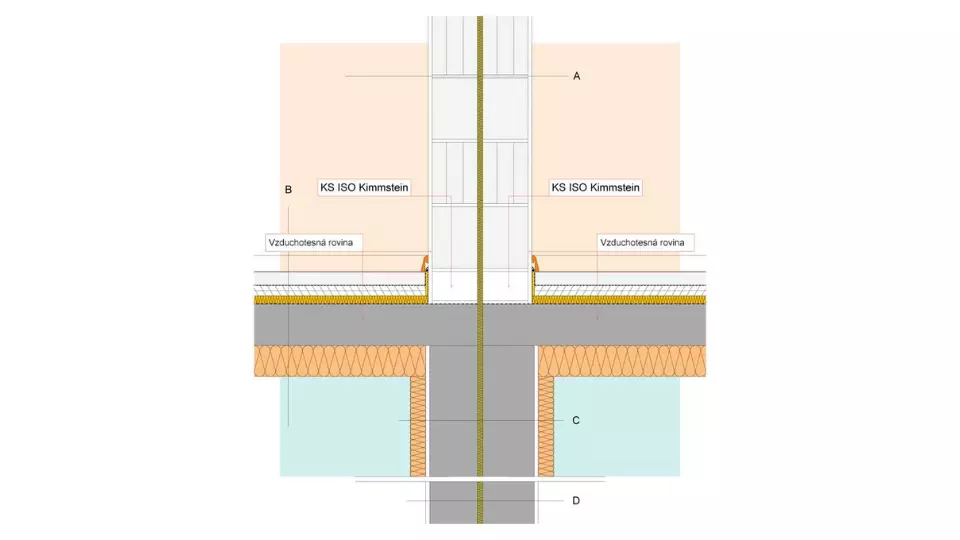 IOS25 Obvodová stena deliaca, alt. 1.2, kamenná vlna