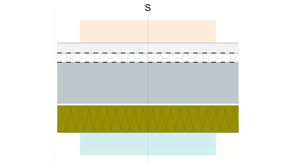 IST1 Strop, nevykurovaný priestor, alt. 1.1, EPS, anhydridový poter